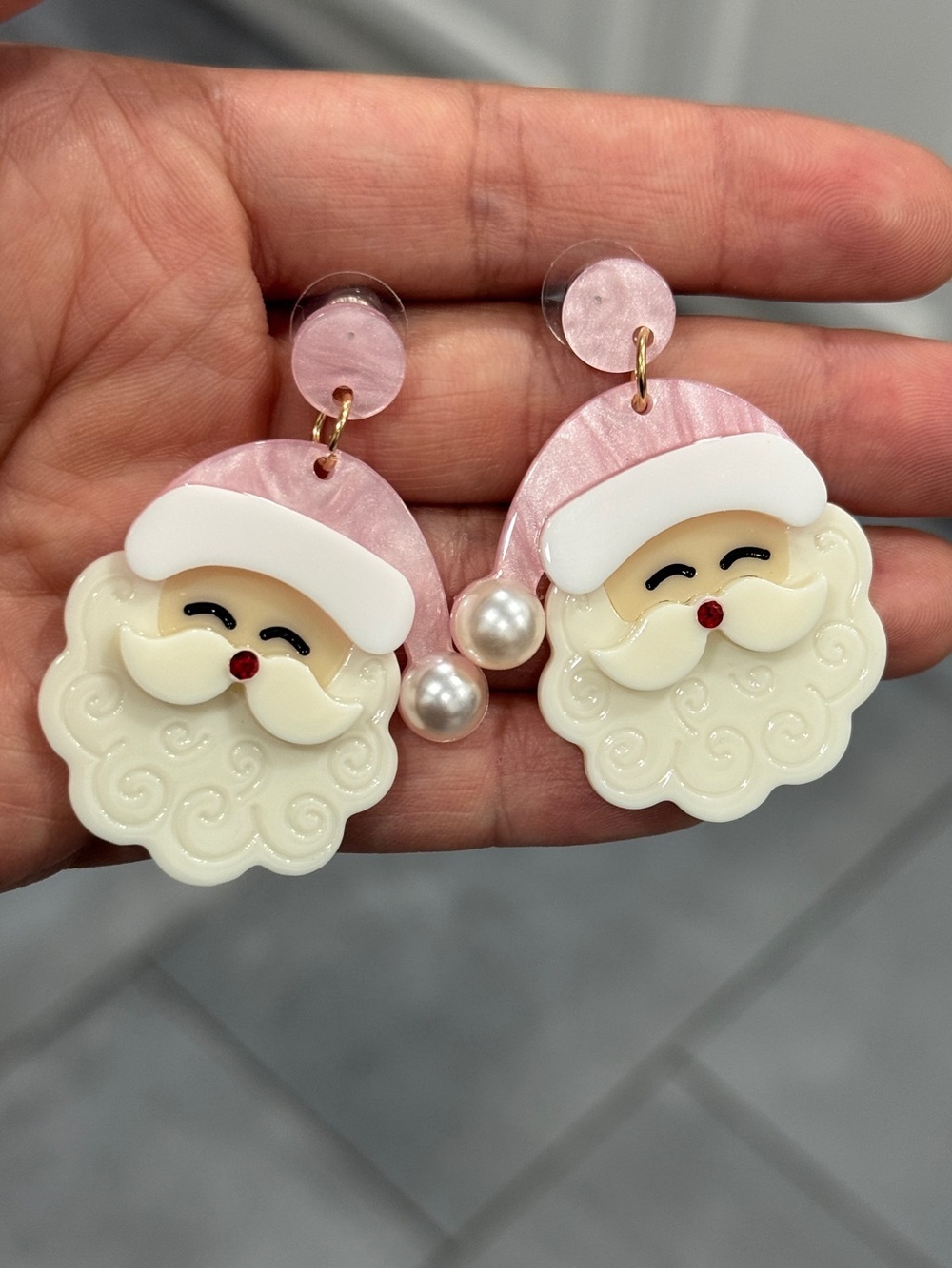Cute Santa Clause Drop Earrings